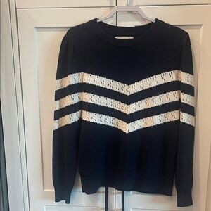 LOFT Chevron Striped Sweater